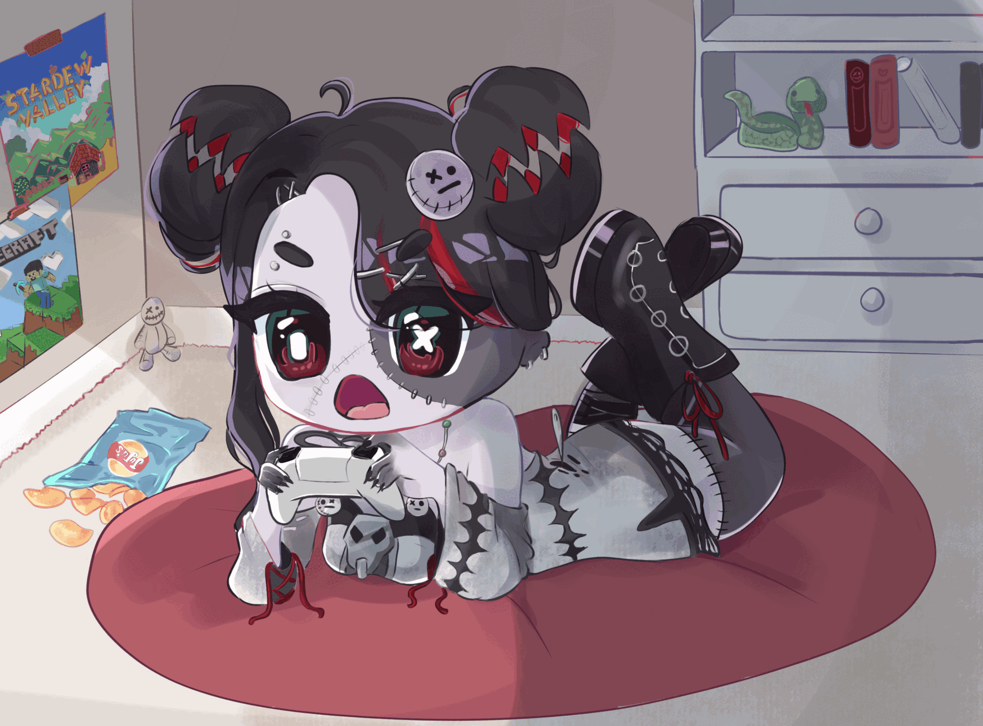 Bust up illustration by @eki_doki